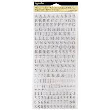 Use it to add lettering, initials or quotations to your cross stitch work. Recollections Alphabet Stickers Times New Roman Glitter