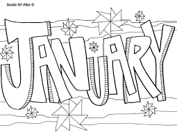 January coloring pages for adults. Months Of The Year Coloring Pages Classroom Doodles