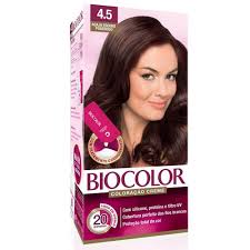 Tintura Biocolor Mini Kit Creme 4 5 Acaju Escuro Poderoso Tinta Castanho Claro Castanho Claro Dourado Mascara De Tratamento