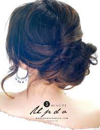 3 Minute Elegant Side Updo Everyday Easy Hairstyles Hair Tutorials Easy Medium Hair Styles Easy Hairstyles For Long Hair