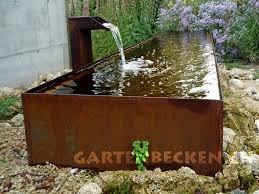 Wassertrog Stahlbrunnen Metallbrunnen Brunnen Wasserbecken Kubarz By Gartenbecken Ch Wasserspiel Wasserlauf Wasserfal In 2020 Wassertrog Wasserlauf Wasserbecken