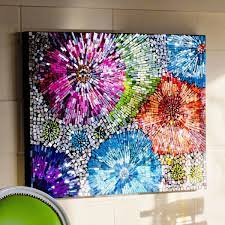 Mosaic Flower Wall Mosaic Wall Art Wall Sculpture Art Mosaic Art