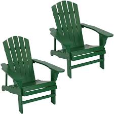 Sold and shipped by sunnydaze décor. Sunnydaze Decor Coastal Bliss Green Wooden Adirondack Chair Set Of 2 Ieo 819 2pk The Home Depot Sunnydaze Decor Wooden Adirondack Chairs Adirondack Chairs Patio