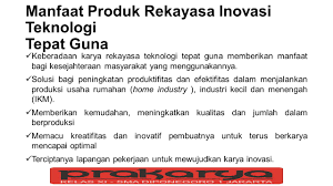 We did not find results for: Rekayasa Dan Kewirausahaan Inovasi Teknologi Tepat Guna Ppt Download