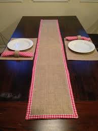 Embellish Your Table Decor With Our Gingham Ruffle Table Runner This Runner Features A Gingham Ruffle Burlap Table Runners Table Runners Wedding Table Toppers