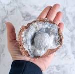 UV Reactive Chalcedony Geode