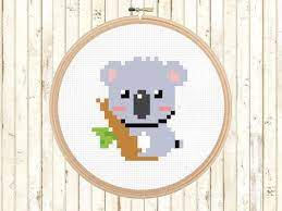 Go cross stitch crazy with our huge selection of free cross stitch patterns! Kids Cross Stitch Pattern Koala Bear Cute Animal Cross Etsy Baby Cross Stitch Patterns Animal Cross Stitch Patterns Funny Cross Stitch Patterns