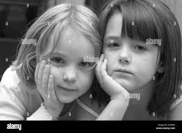 Six friends Black and White Stock Photos & Images