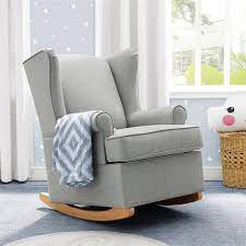 Baby Relax Wainwright Wingback Convertible Rocker Gray Walmart Com In 2021 Wingback Rocking Chair Rocking Chair Nursery Nursery Chair