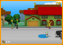 Aucune touche du clavier n'est fonctionnelle pour jouer au jeu maison des simpson. Bart Simpson Skate A Poil