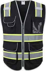 Maybe you would like to learn more about one of these? Jksafety 9 Pockets Class 2 High Visibility Zipper Front Safety Vest With Reflective Strips Meets Ansi Isea Standard X Large 901 Black Amazon Com