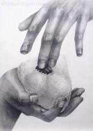 2016年多摩美グラフィックデザイン合格作品 料理をする両手 手 デッサン デッサン 手イラスト