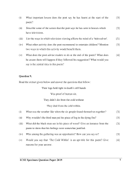 Icse Class 10 Literature In English Paper 2 Sample Paper 2020 2021 Aglasem Schools