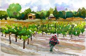 This inspiring watercolor landscapes book is the first title in the exciting and innovative paint pad artist series. Easy Watercolor Landscape Painting A Vineyard In Napa Valley