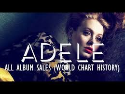 adele all album sales world chart history 2008 2015