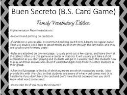 This card game can be played by two to eight players. Bs Rules Card