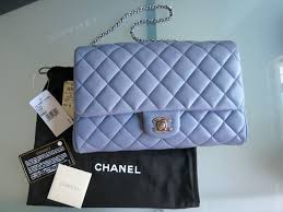 Classic Flap Bag In Pastel Lilac Purple With Silver Hardware From Chanel Chanel Classic Flap Purses And Handbags