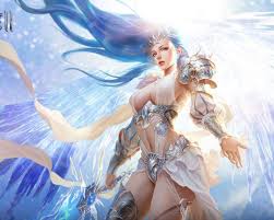 Even the deepest darkest blues are beautiful and true. League Of Angels 2 Glacia Warrior Girl With A Blue Angel Wings Hair Video Game Art Hd Wallpaper 1920x1080 Wallpapers13 Com
