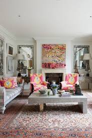 Wall colors and rug colors all change the entire vibe of a room. Kit Kemp 9 Tips For Bringing A Modern Vibe To Interiors With Red Rugs