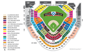 Bank One Ballpark Seating Chart Chase Stadium Seating Club
