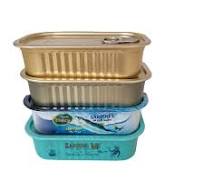 Factory Produce Rectangular Tinplate Aluminum Box Empty 125ml Metal Can  With #311 Easy Open End Lids for Sardine Fish Meat Food