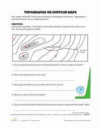 Topography Worksheet Education Com Map Worksheets Topographic Maps Lesson Topographic Map Activities