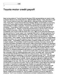 To ensure your payoff is processed immediately, please mail to the following physical/overnight address: Toyota Motor Credit Payoff Fill Online Printable Fillable Blank Pdffiller