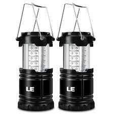 Portable Collapsible Led Lantern 30 Leds Battery Powered Water Resi