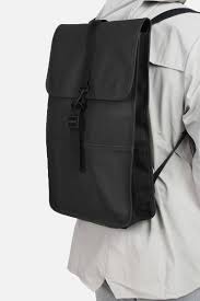 The designs are created to fit with any style and be complementary to your existing wardrobe. Rains Backpack Black