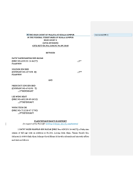 Lee swee seng judge 1 1in the high court of malaya at kuala lumpur in the state of wilayah persekutuan, malaysia (civil division) originating summons no: Sample Affidavit In Support Messrs Izat Hazzail Co Government Politics