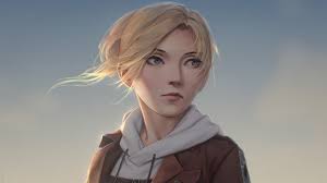 Attack On Titan Annie Leonhart With Brown Coat With Background Of Blue And Cloudy Sky Hd Anime Wallpapers Hd Wallpapers Id 39267 Collection of the best annie leonhart wallpapers. attack on titan annie leonhart with
