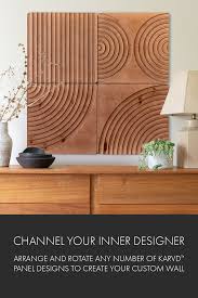 Karvd Modular Wood Wall Panel Art Wood Feature Wall Wood Panel Walls Decorative Wall Panels
