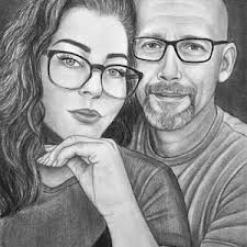 Custom Portrait Drawing From Photo, Personalized Art