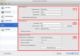 To scan from ij scan utility using a scanner or printer connected to a network, specify your scanner or printer with ij network scanner selector ex, then follow the steps below to change the connection status between it and the computer. Canon Knowledge Base Ij Scan Utility Scan And Stitch Settings Mac