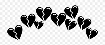 There is life even after a broken heart. Broken Brokenheart Heart Hearts Tumblr Black Heart Clipart 3187707 Pikpng