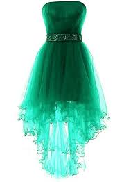 Green High Low Lovely Beaded Tulle Party Dress Cute Junior Prom Dress 2019 Partydress Formaldres Tulle Homecoming Dress Junior Prom Dresses Cute Prom Dresses