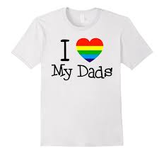 i love my dads lgbt 2017 rainbow gay pride flag homo t shirt-CD – Canditee
