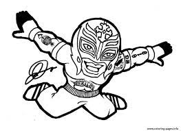 This coloring page was posted on tuesday, december 1. Wwe Rey Mysterio Mask Coloring Pages Printable