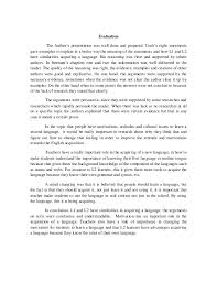 Reaction Paper L1 And L2 Language Learning