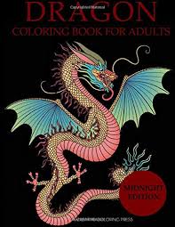 Sea dragons, sky dragons, and some adorable baby dragons, in families, fighting, or alone, sure to please any dragon enthusiast. Dragon Coloring Book For Adults Midnight Edition Adult Coloring Books Black Background Amazon De Creative Coloring Fremdsprachige Bucher