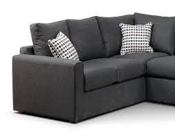 Designed for people who lean toward a look of simplicity. Athina 2 Piece Sectional With Right Facing Queen Sofa Bed Charcoal Leon S
