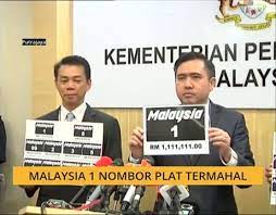 Purchased car plate number can register. Malaysia 1 Nombor Plat Termahal Astro Awani