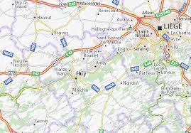 Carte belgique montre toutes les frontières politiques des provinces avec leurs capitales et des capitaux nationaux. Michelin Landkarte Amay Stadtplan Amay Viamichelin