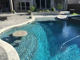 Diamond Brite French Gray Texas Traditions Outdoors Custom Pool Builder In Denton Dallas Fort Worth And All Areas Surounding Pool Pool Builders Custom Pools