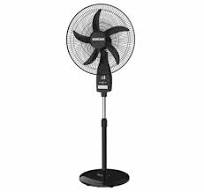 BRUHM BRAND STANDING FAN BES-18CB 18" RECHARGEABLE FAN 12V 4500MAH,BLACK  COLOUR FULL COPPER MOTOR, 9 SPEED,5 FAN BLADES