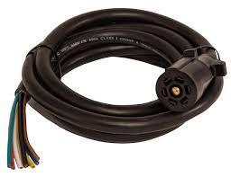 A colour coded trailer plug wiring guide to help you require your plugs and sockets. 7 Way Flat Pin Trailer Connector With 96 In Cable Buyers Products