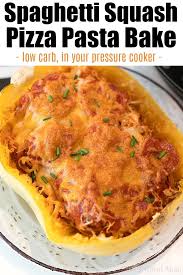 Ninja Foodi Spaghetti Squash Pizza Pasta Is A Low Carb Dinner You Can Make In Your Pressure In 2020 Air Fryer Dinner Recipes Ninja Cooking System Recipes Squash Pizza