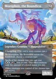 We have a large selection of magic singles. Morophon The Boundless Magic The Gathering Proxy Cards