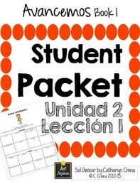 Avancemos 1 Unit 2 Lesson 1 Student Handouts Notes Student Organization Lesson Vocab
