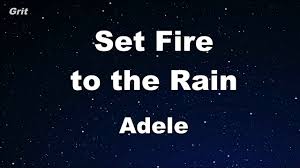 Pillow will remove the video immediately. Set Fire To The Rain Adele Karaoke No Guide Melody Instrumental Youtube